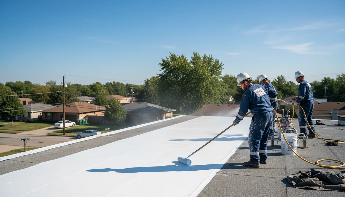 Commercial roof coating in Leakey, TX near me